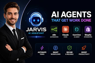 build jarvis ai agent, shopify, jarvis ai assistant, n8n automation, claude code