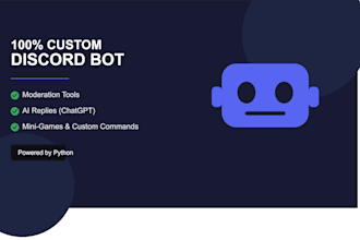 create a custom discord moderation bot in python