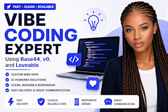 build ai web app mvp, saas on replit ai, lovable ai, v0,base44 replit vibecoding