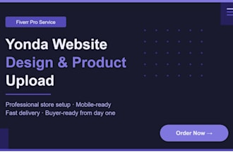 design yonda website upload product