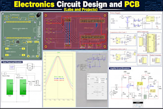 design pcb, electronic circuits, labs, ltspice, arduino, embedded, multisim, any