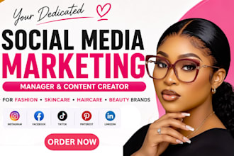 social media marketing expert for fashion beauty  hair extension, clothing brand