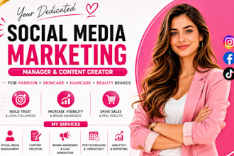 social media marketing expert for fashion beauty  hair extension, clothing brand