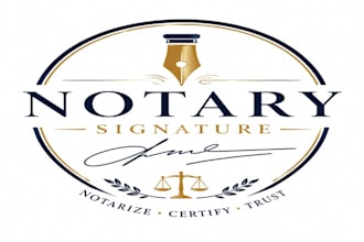design photography watermark, realtor and notary signature logo