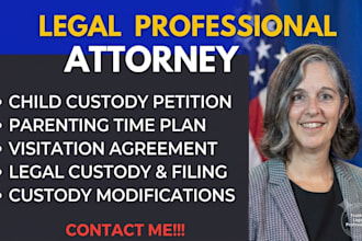 draft a child custody petition for filing in family court