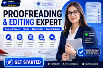 proofread and edit your assignments, thesis and articles