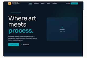 create and maintain a website for an artist or indie brand
