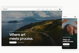 create and maintain a website for an artist or indie brand