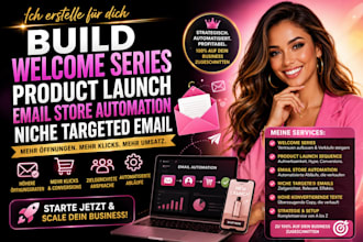 build welcome series product launch email store automation niche targeted email