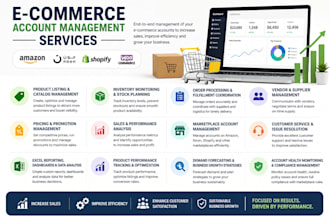 ecommerce virtual assistant admin support  ms excel expert