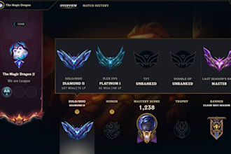 help you climb out and I specialize in accounts from iron and bronze