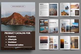 design product catalogue for fashion, lifestyle, outdoor and seasonal sales
