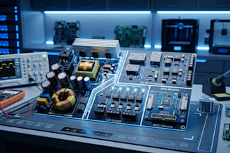 design led driver pcb power electronics pcb esp32 stp32 pcb and schematic design
