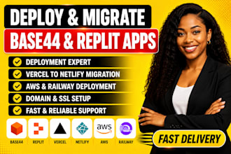 deploy base44 expert replit app base44 app migrate vercel to netlify AWS railway