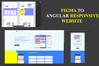 convert figma design into angular responsive website