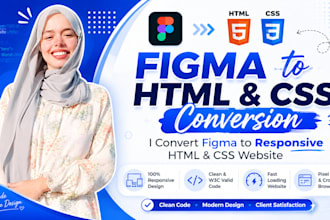 convert figma design into responsive HTML and CSS website