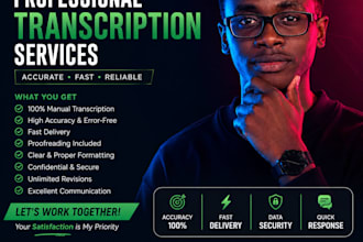 transcribe audio and video into accurate and clean text
