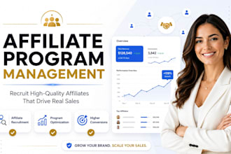 do affiliate recruitment for your affiliate program, manage affiliate program