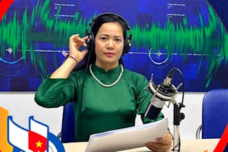record a professional vietnamese female voice over