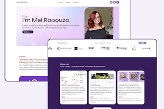 design and build your website on tilda or webflow