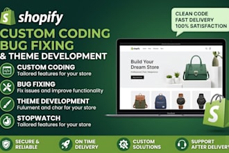 fix shopify bug theme customization liquid coding custom shopify code SEO error