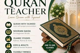 teach quran with tajweed for kids and adults online