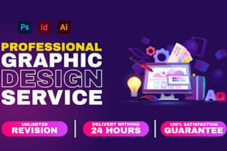 do professional graphic design using photoshop, figma, canva, indesign, acrobat