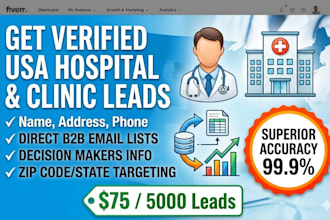 build a targeted lead list of healthcare hospitals and clinics
