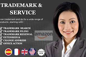 help with trademark registration USA, UK, eu or canada and search