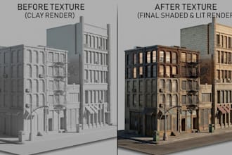 create realistic 3d building modeling