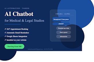 create an ai chatbot for your medical or legal studio