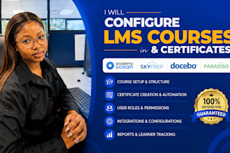 configure lms courses and certificate in academy ocean skyprep docebo paradiso