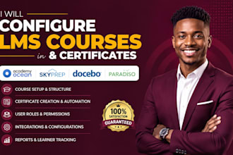 configure lms courses and certificate in academy ocean skyprep docebo paradiso