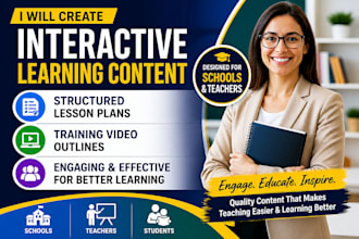 create interactive course content, design tutorial training video course