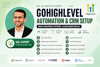 setup gohighlevel automation CRM workflows and sales pipelines