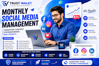 manage instagram and facebook content for ecommerce and real estate