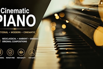 compose emotional neoclassical piano and cinematic music