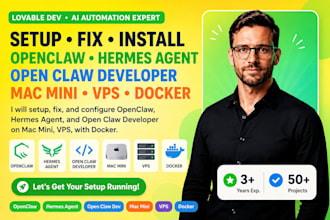 setup fix install openclaw hermes agent open claw developer mac mini vps docker