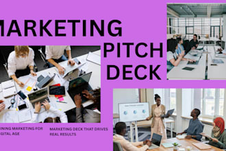 do elevator pitch marketing deck for investor marketing deck presentation