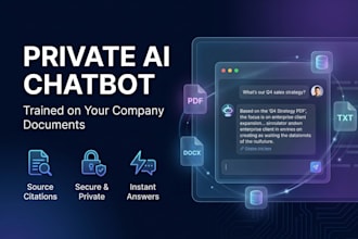build a private ai chatbot trained on your company documents