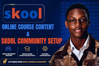 skool setup create online course content skool community course content creation