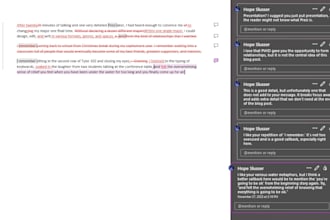 editing creative or technical work