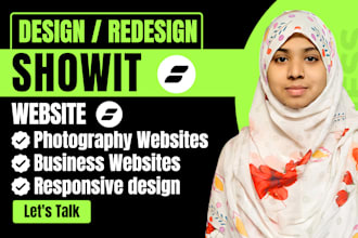 design showit website, showit template customization, showit redesign