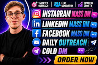 send instagram mass dm linkedin mass dm facebook mass dm cold dm twitter mass dm
