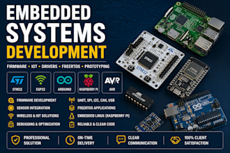develop embedded systems and firmware