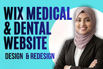 design doctor, dental, clinic, medical website using wix