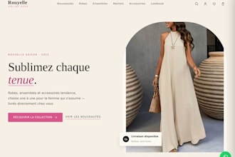 creer votre boutique en ligne moderne et elegante prete a vendre