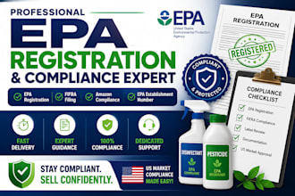 handle epa registration, epa establishment number and amazon compliance