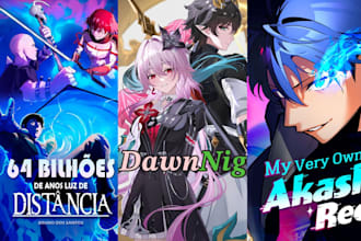 webtoon cover anime manga, light novel, webtoon comic book as webtoon artist