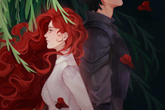 illustrate semirealistic fantasy and romantasy book covers